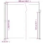 Taupe gray retractable side awning 220x300 cm by vidaXL, Umbrellas - Ref: Foro24-4004379, Price: 124,71 €, Discount: %