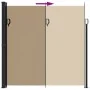 Taupe gray retractable side awning 200x300 cm by vidaXL, Umbrellas - Ref: Foro24-4004364, Price: 113,55 €, Discount: %