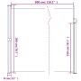 Taupegraue einziehbare Seitenmarkise 200x300 cm von vidaXL, Sonnenschirme - Ref: Foro24-4004364, Preis: 116,34 €, Rabatt: %