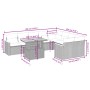 10-piece garden sofa set with gray synthetic rattan cushions by vidaXL, Garden sets - Ref: Foro24-3273237, Price: 601,82 €, D...
