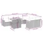 10-piece garden sofa set with gray synthetic rattan cushions by vidaXL, Garden sets - Ref: Foro24-3273237, Price: 619,06 €, D...