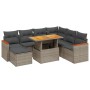 8-piece garden sofa set and gray synthetic rattan cushions by vidaXL, Garden sets - Ref: Foro24-3276056, Price: 487,64 €, Dis...