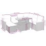 8-teiliges Gartensofa-Set und graue synthetische Rattankissen von vidaXL, Gartensets - Ref: Foro24-3276056, Preis: 497,13 €, ...