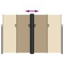 Beige retractable side awning 220x600 cm by vidaXL, Umbrellas - Ref: Foro24-4004675, Price: 160,71 €, Discount: %