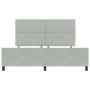 Estructura de cama Gris claro 180 x 200 cm Terciopelo