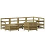 Gartensofa-Set 7-teilig aus imprägniertem Kiefernholz von vidaXL, Gartensets - Ref: Foro24-3250987, Preis: 454,90 €, Rabatt: %