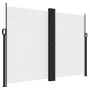 White retractable side awning 180x1000 cm by vidaXL, Umbrellas - Ref: Foro24-4004751, Price: 153,32 €, Discount: %