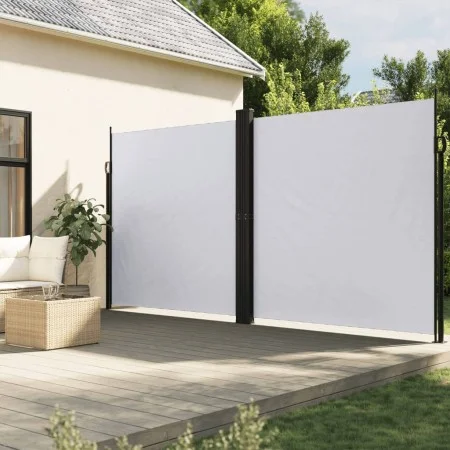 Weiße einziehbare Seitenmarkise 200x1000 cm von vidaXL, Sonnenschirme - Ref: Foro24-4004766, Preis: 170,21 €, Rabatt: %