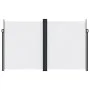 Weiße einziehbare Seitenmarkise 200x1000 cm von vidaXL, Sonnenschirme - Ref: Foro24-4004766, Preis: 170,21 €, Rabatt: %