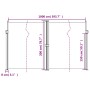 Weiße einziehbare Seitenmarkise 200x1000 cm von vidaXL, Sonnenschirme - Ref: Foro24-4004766, Preis: 173,25 €, Rabatt: %