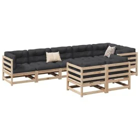 Garden sofa set 8 pieces solid pine wood by vidaXL, Garden sets - Ref: Foro24-3299500, Price: 469,31 €, Discount: %