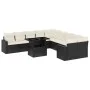 11-piece garden sofa set and black synthetic rattan cushions by vidaXL, Garden sets - Ref: Foro24-3267536, Price: 688,16 €, D...