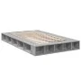 Estructura de cama madera de ingeniería gris Sonoma 135x190 cm de vidaXL, Camas y somieres - Ref: Foro24-3280501, Precio: 165...