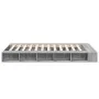 Sonoma gray engineered wood bed frame 135x190 cm by vidaXL, Beds and slatted bases - Ref: Foro24-3280501, Price: 165,50 €, Di...