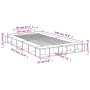 Sonoma-grauer Holzwerkstoff-Bettrahmen 135 x 190 cm von vidaXL, Betten und Lattenroste - Ref: Foro24-3280501, Preis: 168,04 €...