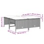 Gartenhocker mit Kissen 4 Stück hellgraues PE-Rattan von vidaXL, Hocker für den Außenbereich - Ref: Foro24-368367, Preis: 126...
