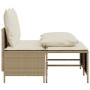 Garden sofa set with cushions 4 pieces beige synthetic rattan by vidaXL, Garden sets - Ref: Foro24-368384, Price: 186,10 €, D...