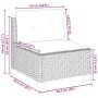 9-piece garden furniture set and gray synthetic rattan cushions by vidaXL, Garden sets - Ref: Foro24-3261960, Price: 672,00 €...