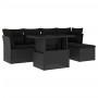 6-piece garden sofa set and black synthetic rattan cushions by vidaXL, Garden sets - Ref: Foro24-3266545, Price: 385,03 €, Di...