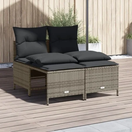 4-piece garden sofa set and gray synthetic rattan cushions by vidaXL, Garden sets - Ref: Foro24-368373, Price: 173,43 €, Disc...