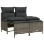 4-piece garden sofa set and gray synthetic rattan cushions by vidaXL, Garden sets - Ref: Foro24-368373, Price: 173,43 €, Disc...