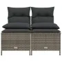 4-piece garden sofa set and gray synthetic rattan cushions by vidaXL, Garden sets - Ref: Foro24-368373, Price: 173,43 €, Disc...