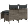 4-teilige Gartensofagarnitur und graue synthetische Rattankissen von vidaXL, Gartensets - Ref: Foro24-368373, Preis: 173,97 €...