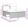 4-teilige Gartensofagarnitur und graue synthetische Rattankissen von vidaXL, Gartensets - Ref: Foro24-368373, Preis: 173,97 €...