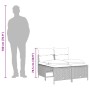4-teilige Gartensofagarnitur und graue synthetische Rattankissen von vidaXL, Gartensets - Ref: Foro24-368373, Preis: 173,97 €...