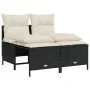 4-piece garden sofa set with black synthetic rattan cushions by vidaXL, Garden sets - Ref: Foro24-368371, Price: 166,79 €, Di...
