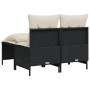 4-piece garden sofa set with black synthetic rattan cushions by vidaXL, Garden sets - Ref: Foro24-368371, Price: 171,35 €, Di...