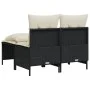 4-piece garden sofa set with black synthetic rattan cushions by vidaXL, Garden sets - Ref: Foro24-368371, Price: 166,79 €, Di...
