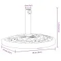 Semicircular umbrella base for Ø38/48 mm poles 9 kg by vidaXL, Umbrella bases - Ref: Foro24-4007970, Price: 42,83 €, Discount: %