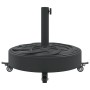 Round umbrella base with wheels for Ø38 / 48 mm masts 27 kg by vidaXL, Umbrella bases - Ref: Foro24-4007979, Price: 69,55 €, ...