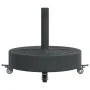 Round umbrella base with wheels for pole Ø38/48 mm 27 kg by vidaXL, Umbrella bases - Ref: Foro24-4007985, Price: 68,50 €, Dis...
