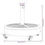 Round umbrella base with wheels for pole Ø38/48 mm 27 kg by vidaXL, Umbrella bases - Ref: Foro24-4007985, Price: 68,50 €, Dis...