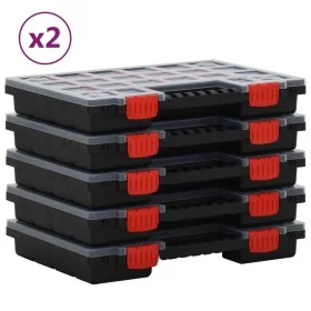 Accessory boxes 10 units polypropylene 34.5x25x5 cm by vidaXL, Toolboxes - Ref: Foro24-3106443, Price: 88,63 €, Discount: %