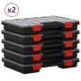 Accessory boxes 10 units polypropylene 34.5x25x5 cm by vidaXL, Toolboxes - Ref: Foro24-3106443, Price: 88,63 €, Discount: %