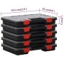 Accessory boxes 10 units polypropylene 34.5x25x5 cm by vidaXL, Toolboxes - Ref: Foro24-3106443, Price: 88,63 €, Discount: %