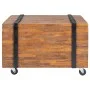 Mesa auxiliar de madera de teca 60x60x38 cm de vidaXL, Mesas auxiliares - Ref: Foro24-244515, Precio: 83,89 €, Descuento: %