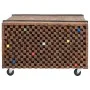 Mesa auxiliar de madera de teca 60x60x38 cm de vidaXL, Mesas auxiliares - Ref: Foro24-244515, Precio: 83,89 €, Descuento: %