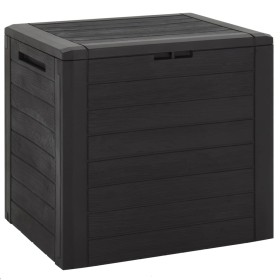 Brown polypropylene garden storage box 58.5x46x55 cm by vidaXL, Outdoor storage boxes - Ref: Foro24-152194, Price: 65,44 €, D...