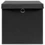Storage boxes with lids 10 pcs black fabric 32x32x32 cm by vidaXL, Storage baskets - Ref: Foro24-288334, Price: 62,25 €, Disc...