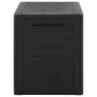 Braune Garten-Aufbewahrungsbox aus Polypropylen, 58,5 x 46 x 55 cm von vidaXL, Aufbewahrungsboxen für den Außenbereich - Ref:...
