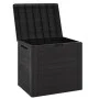 Braune Garten-Aufbewahrungsbox aus Polypropylen, 58,5 x 46 x 55 cm von vidaXL, Aufbewahrungsboxen für den Außenbereich - Ref:...