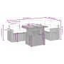 6-piece garden furniture set and gray synthetic rattan cushions by vidaXL, Garden sets - Ref: Foro24-3273510, Price: 411,22 €...