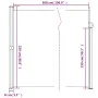 Toldo lateral retráctil blanco 220x500 cm de vidaXL, Sombrillas - Ref: Foro24-4004481, Precio: 148,54 €, Descuento: %