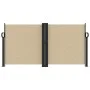 Beige retractable side awning 120x600 cm by vidaXL, Umbrellas - Ref: Foro24-4004600, Price: 114,21 €, Discount: %