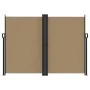 Taupe gray retractable side awning 180x600 cm by vidaXL, Umbrellas - Ref: Foro24-4004649, Price: 141,75 €, Discount: %