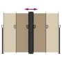 Taupe gray retractable side awning 180x600 cm by vidaXL, Umbrellas - Ref: Foro24-4004649, Price: 141,75 €, Discount: %